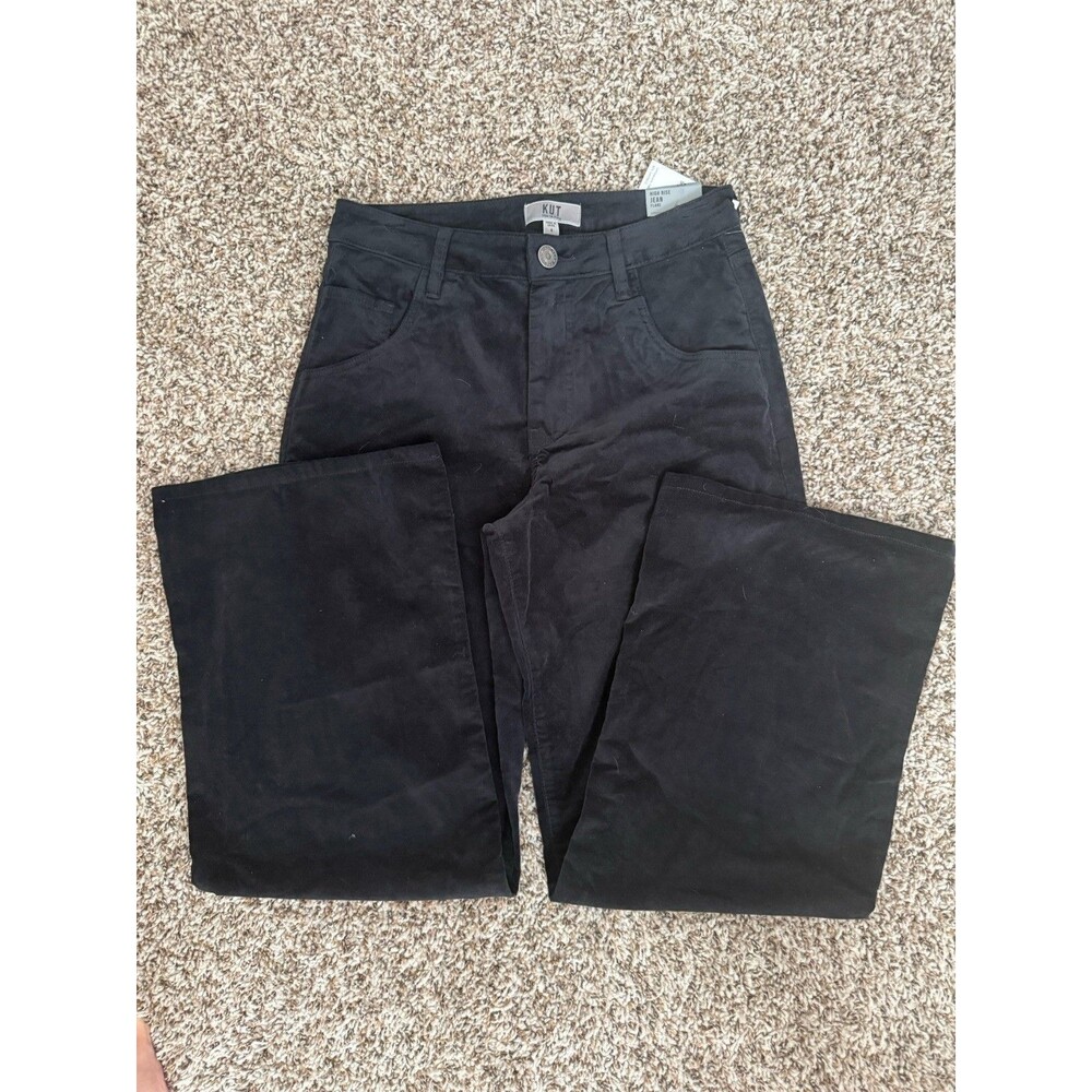 Kut from the Kloth High Rise Velveteen Flare Jean Women's Size 4 NWT